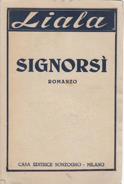 Signorsì - Liala - copertina
