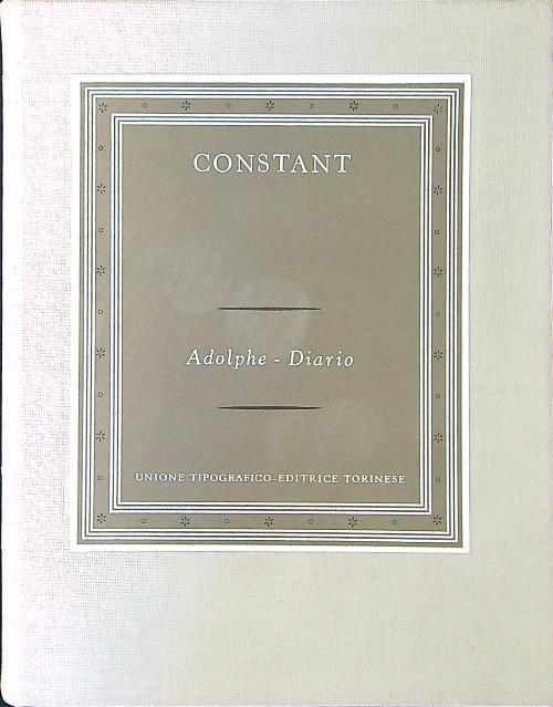 Adolphe - Diario