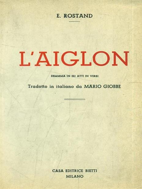L' aiglon - Edmond Rostand - copertina
