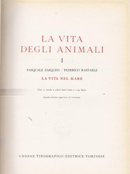 La vita degli animali - Alessandro Ghigi - copertina