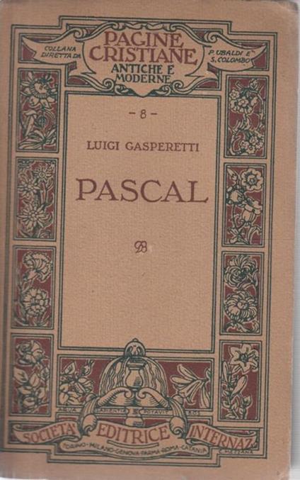 Pascal - Luigi Gasperetti - copertina
