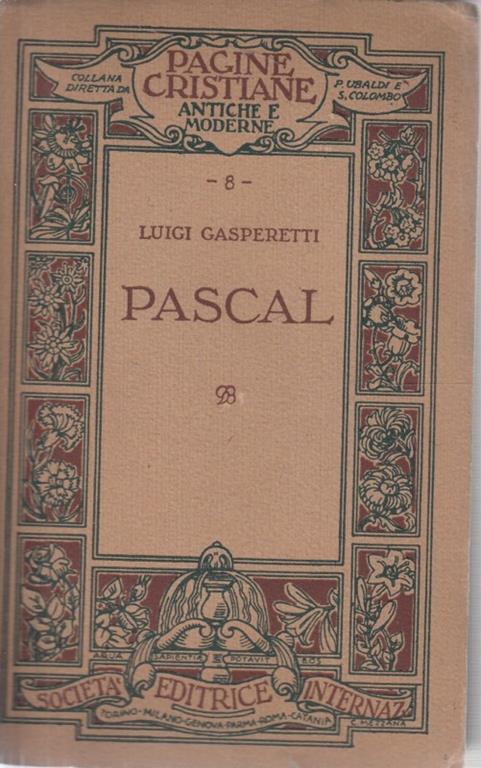Pascal - Luigi Gasperetti - copertina