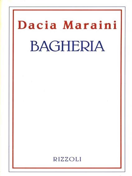 Bagheria - Dacia Maraini - copertina