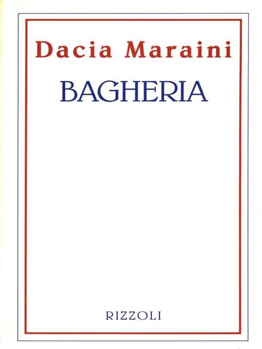 Bagheria - Dacia Maraini - copertina