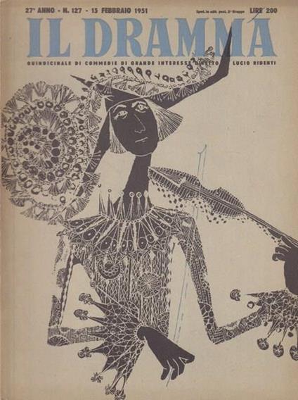 Il dramma n.127 15 febbraio 1951 Il pretore de Minimis / L'ultimo sogno della signora Catrì - Guglielmo Giannini - copertina