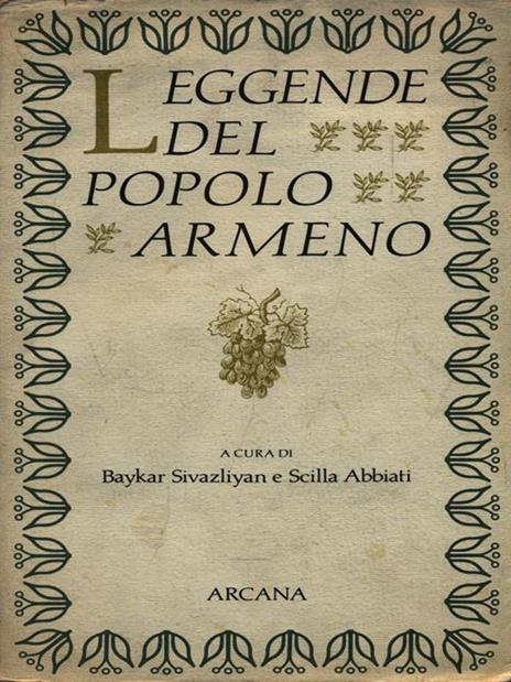 Leggende del popolo armeno - Baykar Sivazlyian - copertina