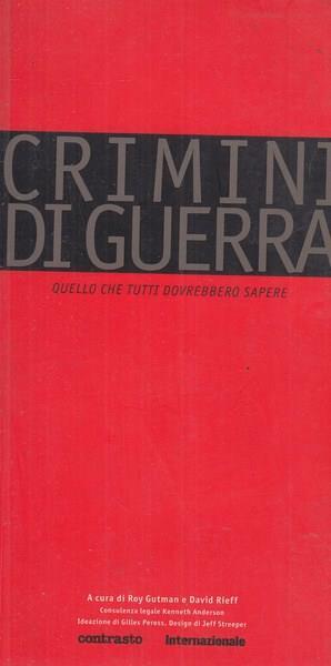 Crimini di guerra - copertina
