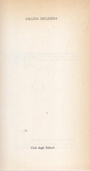 Grazia Deledda. Premio Nobel 1926 - copertina