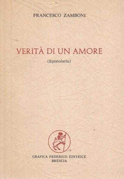 Verità di un amore - copertina