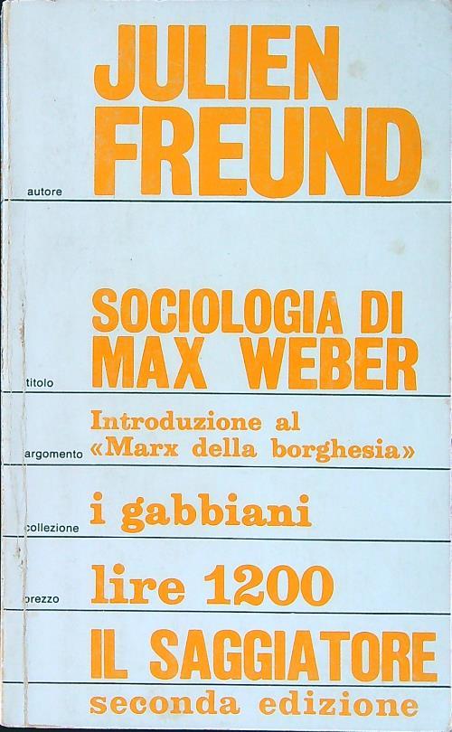 Sociologia di Max Weber