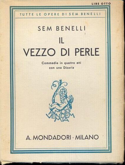 Il vezzo di perle - Sem Benelli - copertina