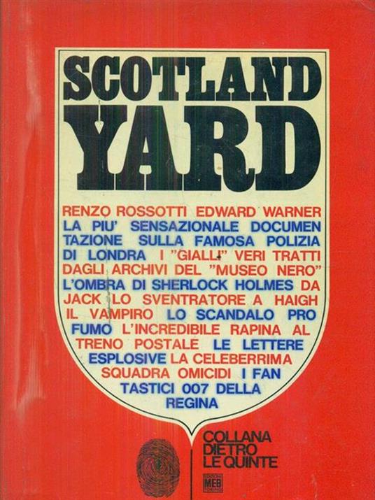 Scotland Yard - Renzo Rossotti - copertina