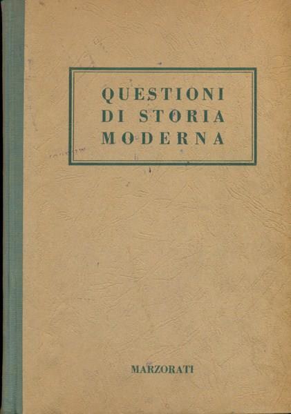 Questioni di storia moderna - Ettore Rota - copertina