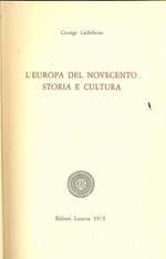 Europa del Novecento storia e cultura