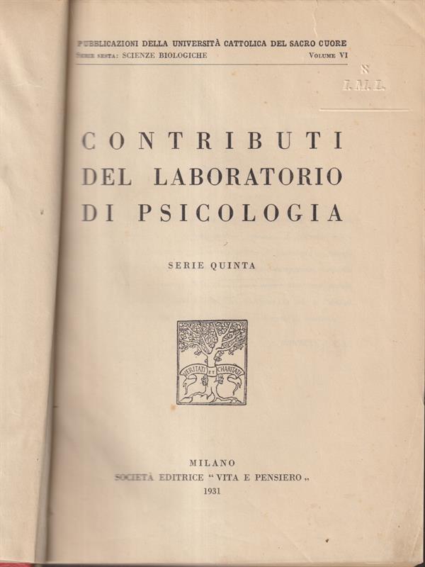 Contributi del laboratorio di psicologia
