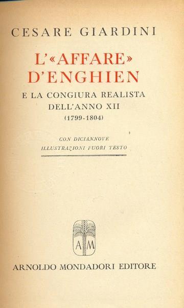 L' affare Denghien - Cesare Giardini - copertina