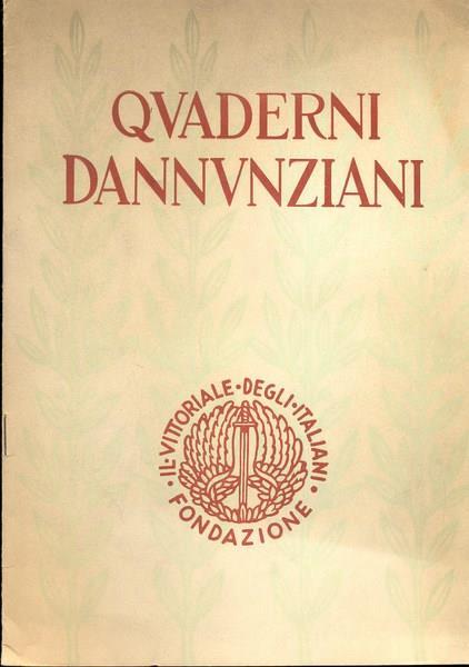 Quaderni dannunziani - copertina