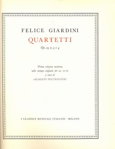 I quartetti