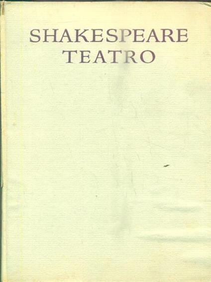 Teatro vol. 1 - William Shakespeare - copertina
