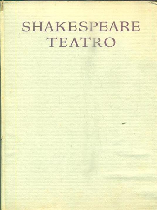 Teatro vol. 1 - William Shakespeare - copertina