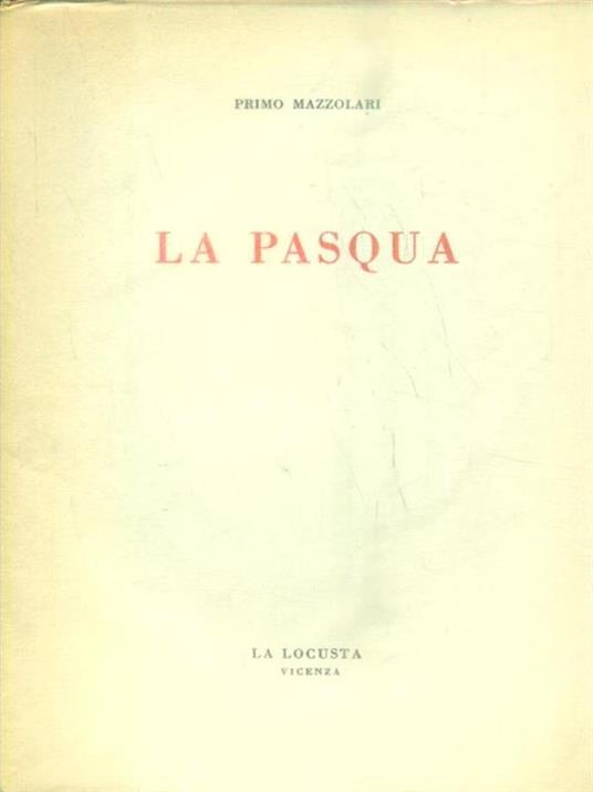 La Pasqua - Primo Mazzolari - copertina