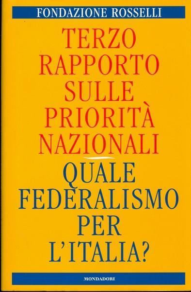 Terzo rapporto sulle priorità nazionali - copertina