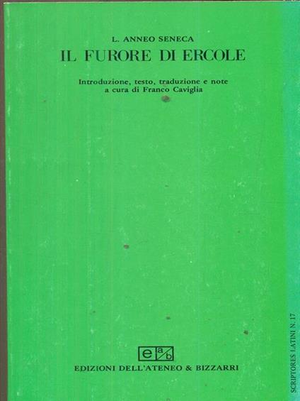 Il furore di Ercole - L. Anneo Seneca - copertina