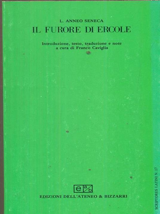 Il furore di Ercole - L. Anneo Seneca - copertina