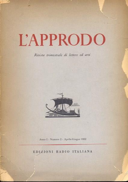 L' Approdo n.2 - aprile/giugno 1952 - copertina