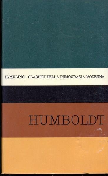 Opere - Wilhelm Humboldt - copertina
