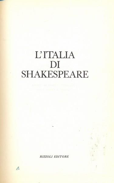 L' Italia di Shakespeare
