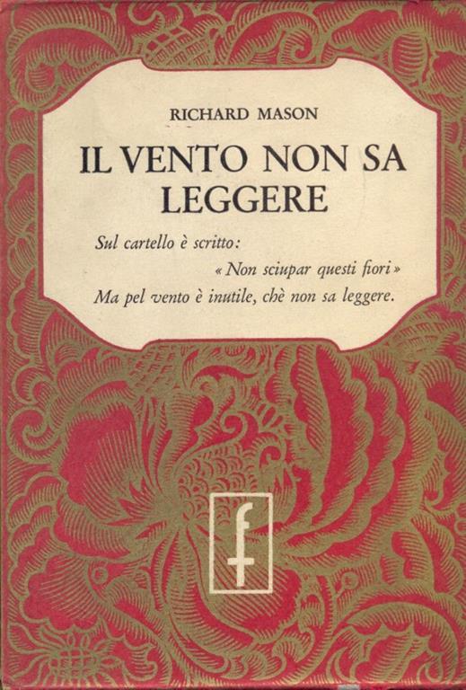 Il vento non sa leggere - Richard Mason - copertina