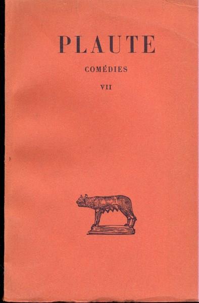 Comedies Vol. 7. In lingua francesecon testo in latino a fronte - T. Maccio Plauto - copertina