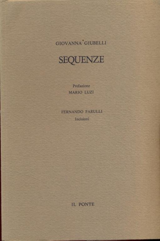 Sequenze - Giovanna Giubelli - copertina