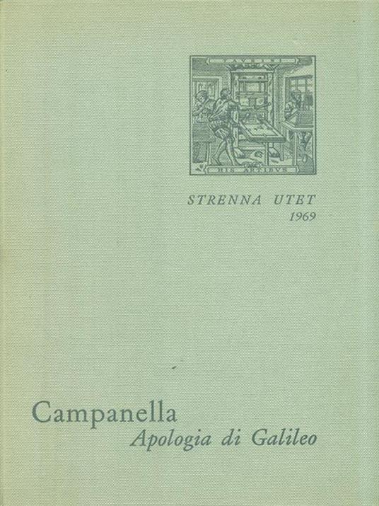 Apologia di Galileo - Tommaso Campanella - copertina