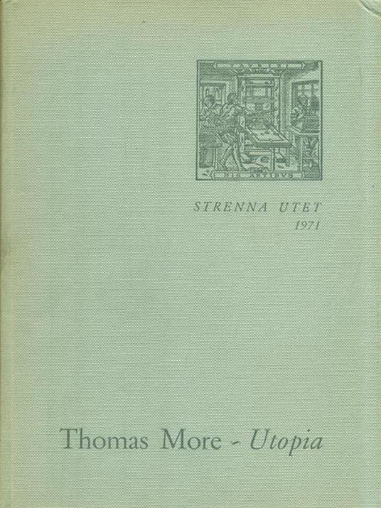 Utopia - Tommaso Moro - copertina