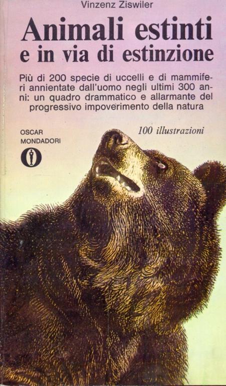 Animali estinti e in via di estinzione - Vinzenz Ziswiler - copertina