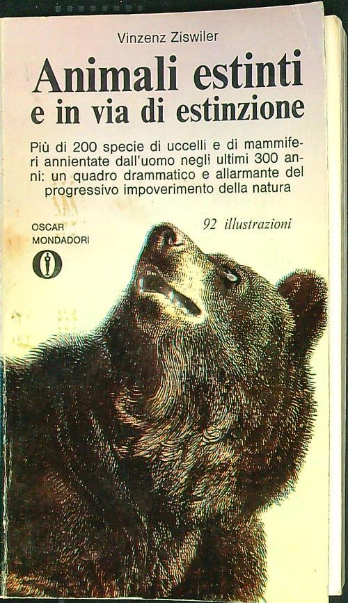 Animali estinti e in via di estinzione