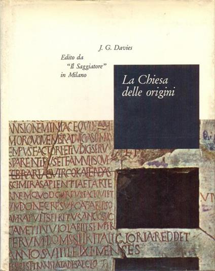 La chiesa delle origini - J. G. Davies - copertina