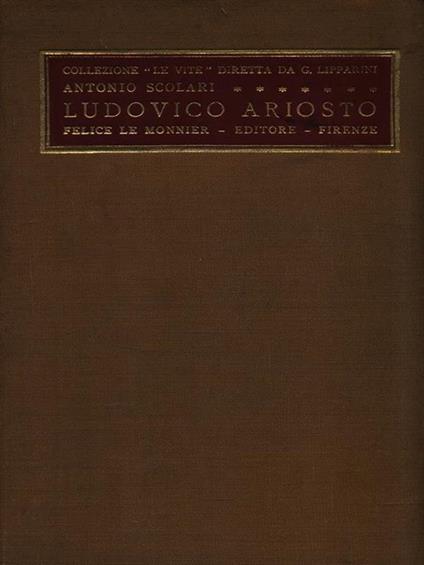 Ludovico Ariosto - Antonio Scolari - copertina
