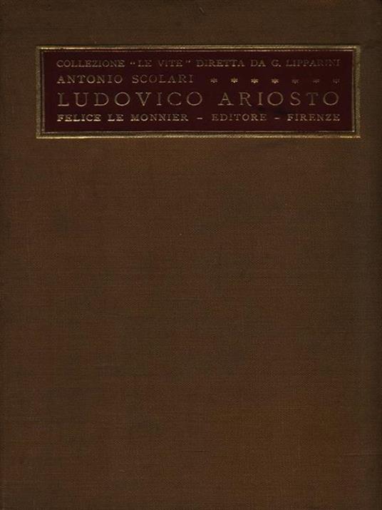 Ludovico Ariosto - Antonio Scolari - copertina
