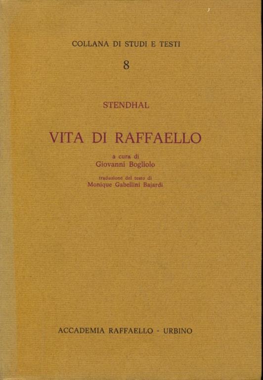 La vita di Raffaello - Stendhal - copertina