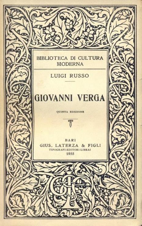 Giovanni Verga - Luigi Russo - 5