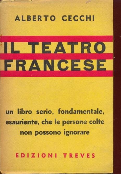 Il teatro francese - Alberto Cecchi - copertina