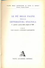 Le più belle pagine della letteratura spagnola vol. 1
