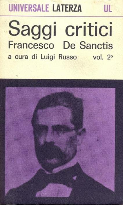Saggi critici. Vol 2 - Francesco De Sanctis - copertina