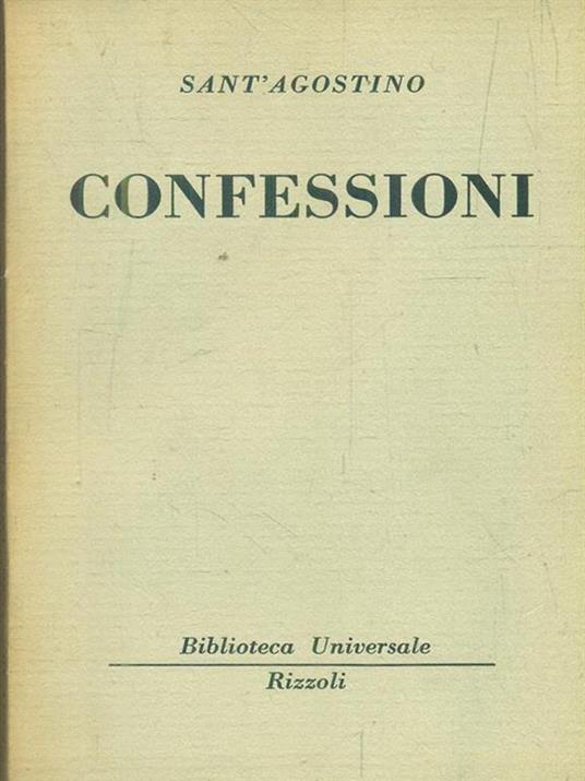 Confessioni - Agostino (sant') - copertina