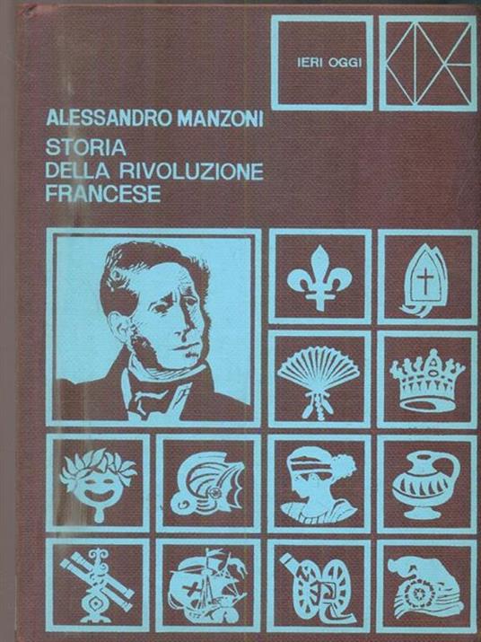 Storia della Rivoluzione francese - Alessandro Manzoni - copertina
