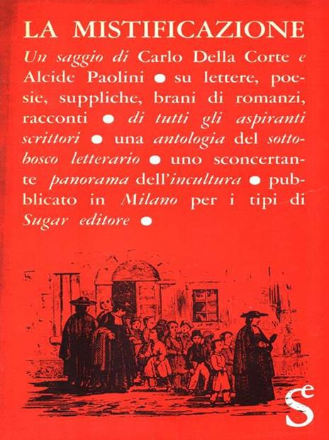 La mistificazione - copertina