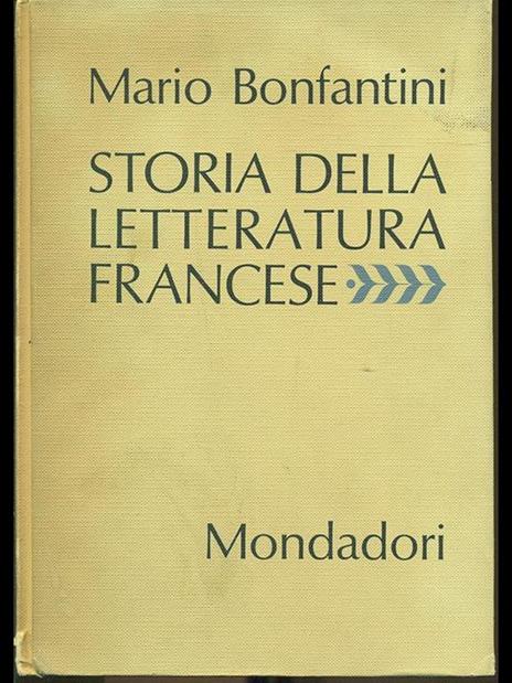 Storia della letteratura francese - Mario Bonfantini - copertina